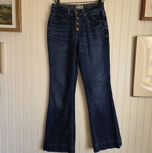 Smith & Rogue Western Brand Classic Dark Blue Flare Trouser Style Jeans